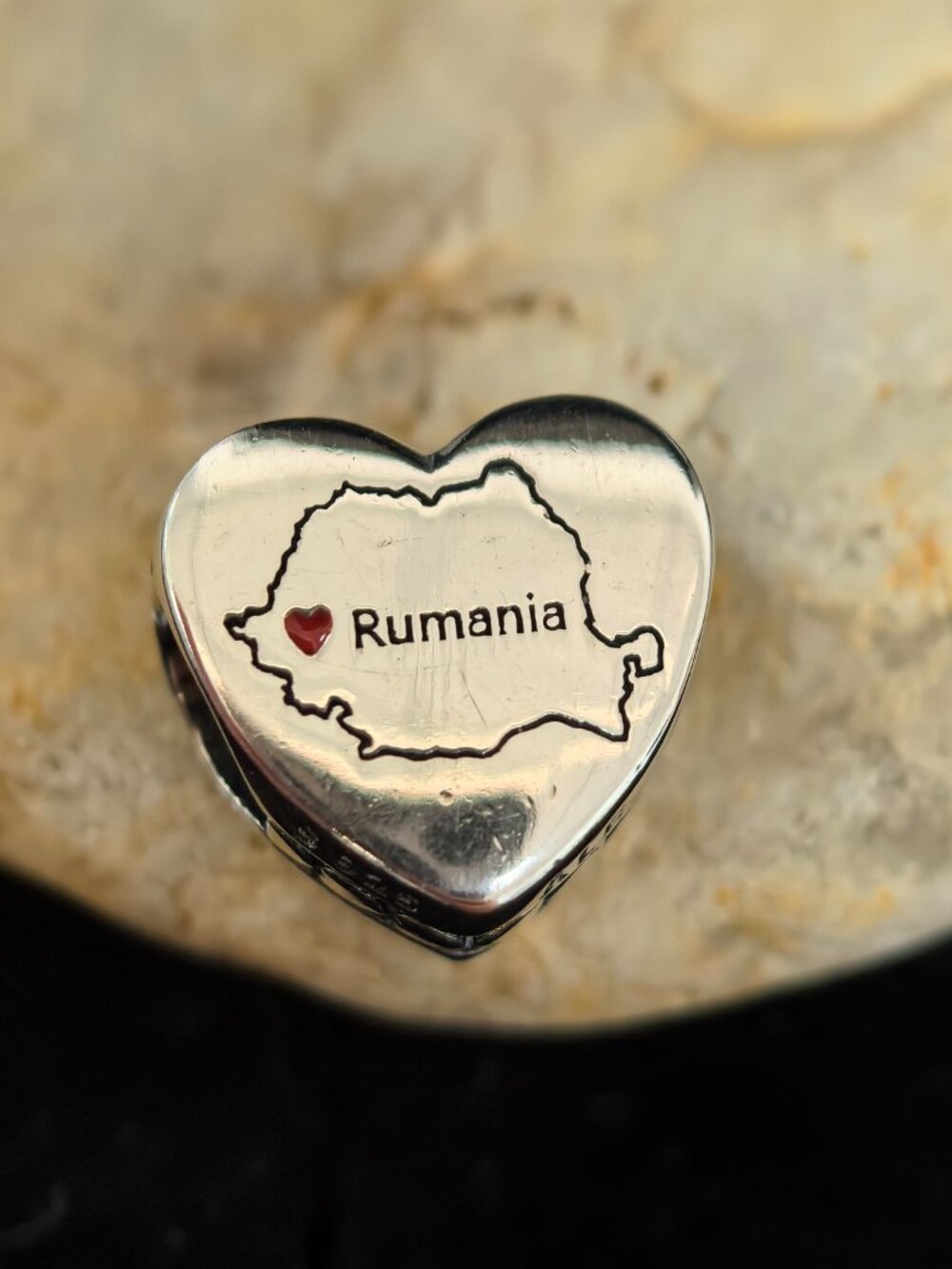 Pandora Rumania Exclusive Travel Heart Charm, S925 Silver Jewelry (Women's)